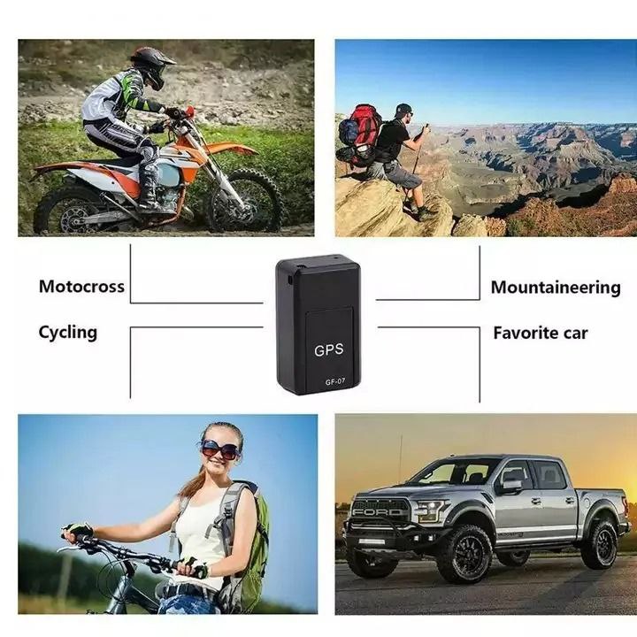 GPS Wireless Tracker with Voice Recording, Magnetic Real Time Tracking GPS Tracker for Kids Safety, Bikes, Cars, Elders &amp; Pets (GF-07 GPS Tracker) (GF-07)