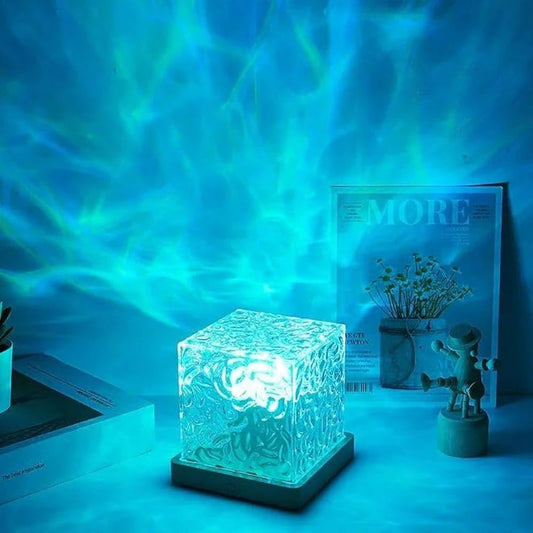 Trendable Ocean Wave Lamp Dynamic Water Ripple Projection Light, USB Portable Night Lamp