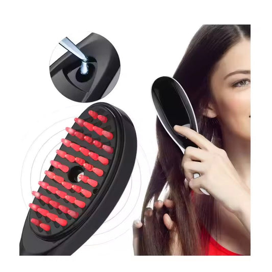 Electric Red Blue Light Therapy Vibration Comb Scalp Massage