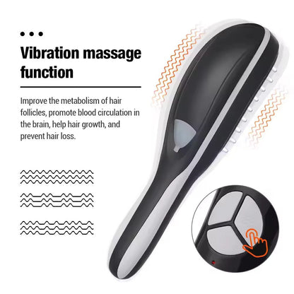 Electric Red Blue Light Therapy Vibration Comb Scalp Massage